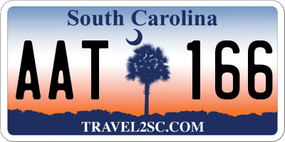 SC license plate AAT166