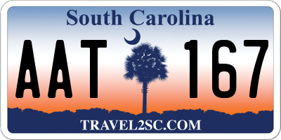 SC license plate AAT167