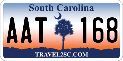 SC license plate AAT168