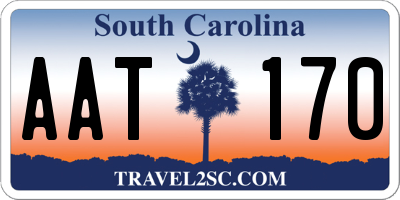 SC license plate AAT170