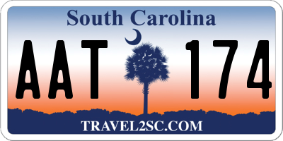 SC license plate AAT174