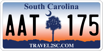 SC license plate AAT175