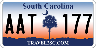 SC license plate AAT177