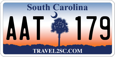 SC license plate AAT179