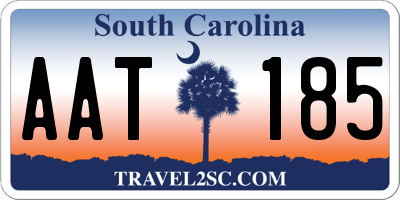 SC license plate AAT185