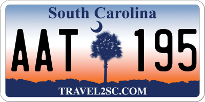 SC license plate AAT195