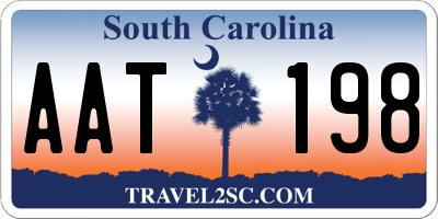 SC license plate AAT198