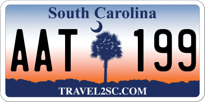 SC license plate AAT199