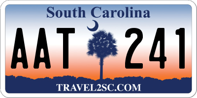 SC license plate AAT241