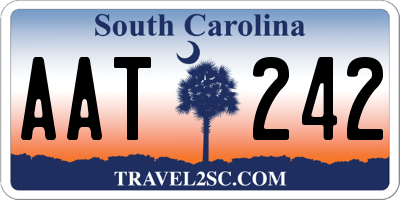 SC license plate AAT242
