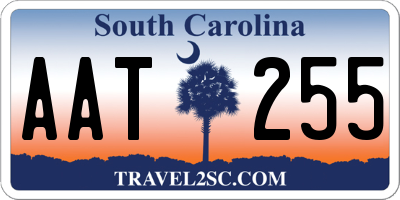SC license plate AAT255