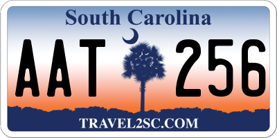 SC license plate AAT256