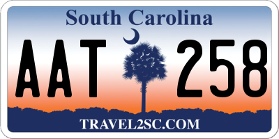 SC license plate AAT258