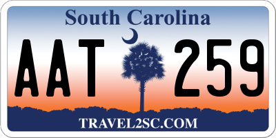 SC license plate AAT259