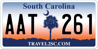 SC license plate AAT261