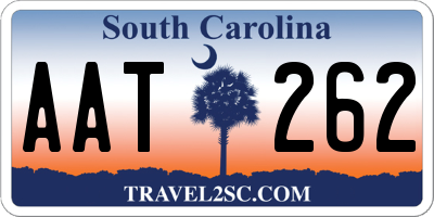 SC license plate AAT262
