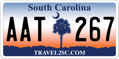 SC license plate AAT267