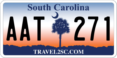 SC license plate AAT271