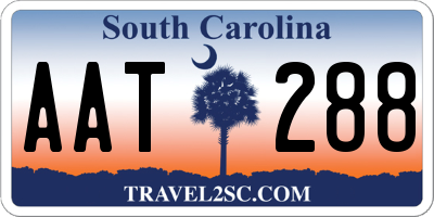 SC license plate AAT288