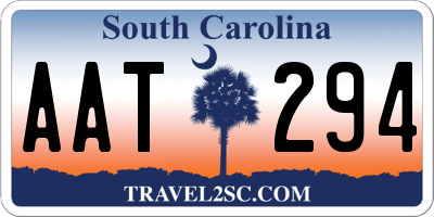 SC license plate AAT294