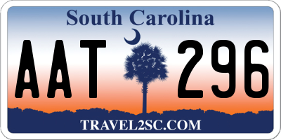 SC license plate AAT296