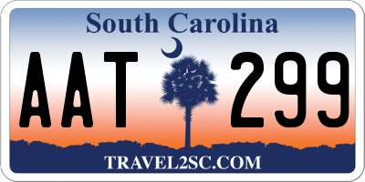 SC license plate AAT299