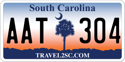 SC license plate AAT304