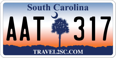 SC license plate AAT317