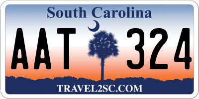 SC license plate AAT324