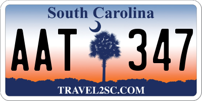 SC license plate AAT347