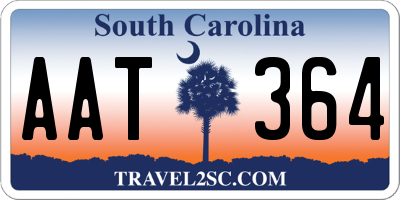 SC license plate AAT364