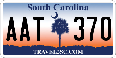 SC license plate AAT370