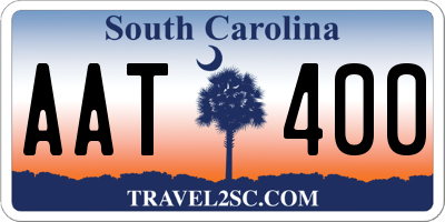 SC license plate AAT400