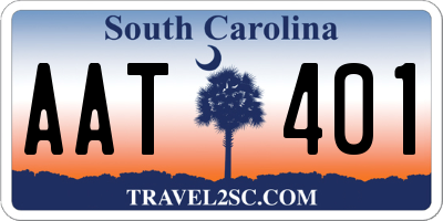 SC license plate AAT401