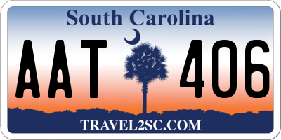 SC license plate AAT406
