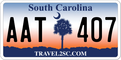 SC license plate AAT407