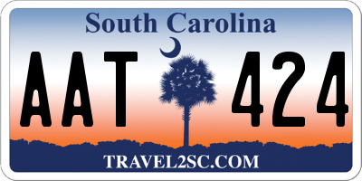 SC license plate AAT424
