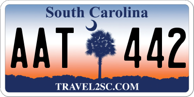 SC license plate AAT442