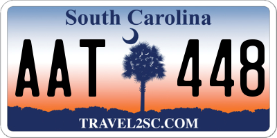 SC license plate AAT448