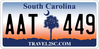 SC license plate AAT449