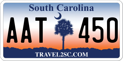 SC license plate AAT450