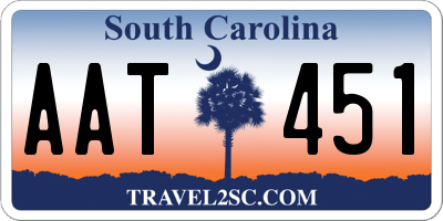 SC license plate AAT451