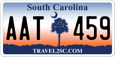 SC license plate AAT459