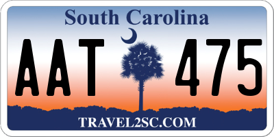 SC license plate AAT475