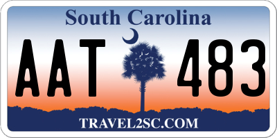 SC license plate AAT483