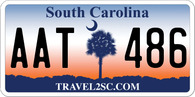 SC license plate AAT486