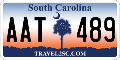 SC license plate AAT489