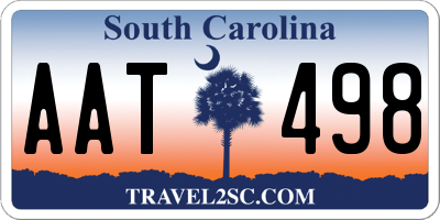 SC license plate AAT498