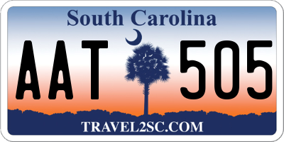 SC license plate AAT505
