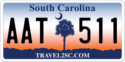 SC license plate AAT511